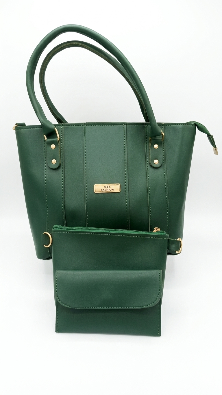 PU Leather Ladies Handbag (3 pieces)
