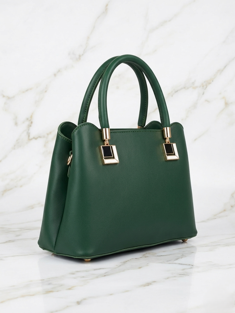 Forest Green Architectural Satchel