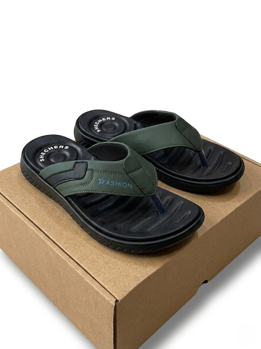 Skechers Men’s Comfort-Fit Fashion Flip-Flops
