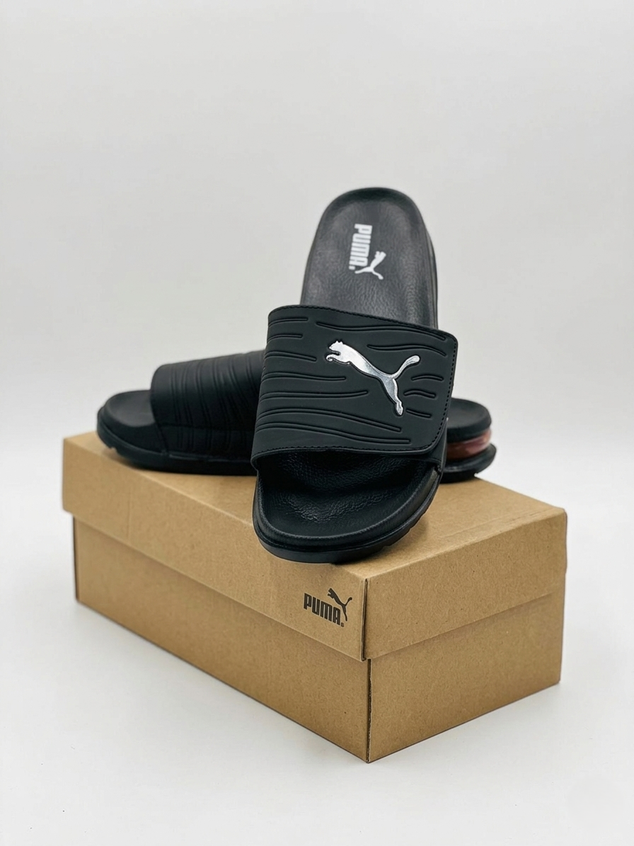 PUMA Men’s Cool Cat Bold Logo Sport Slides