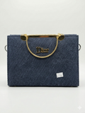 The Luxe Horizon Woven Top-Handle Bag