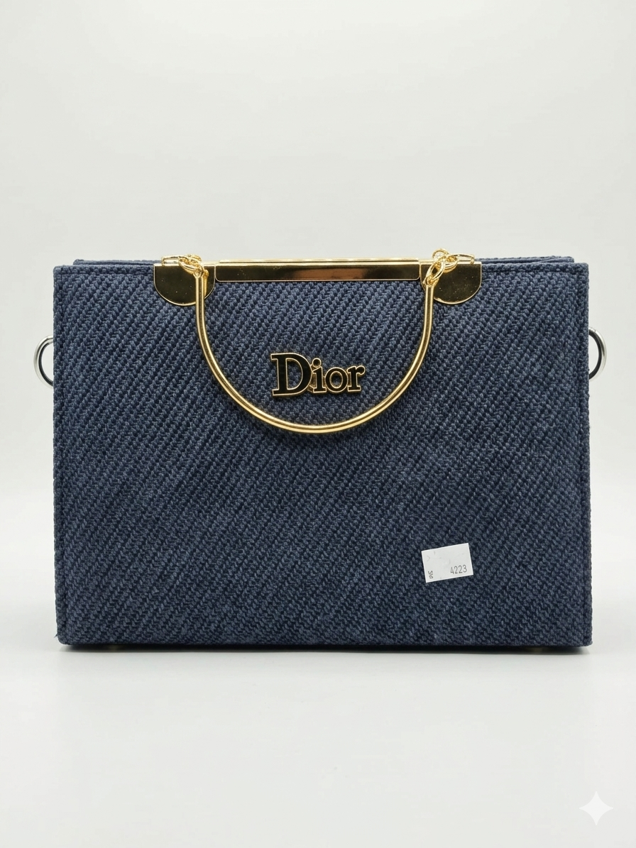 The Luxe Horizon Woven Top-Handle Bag